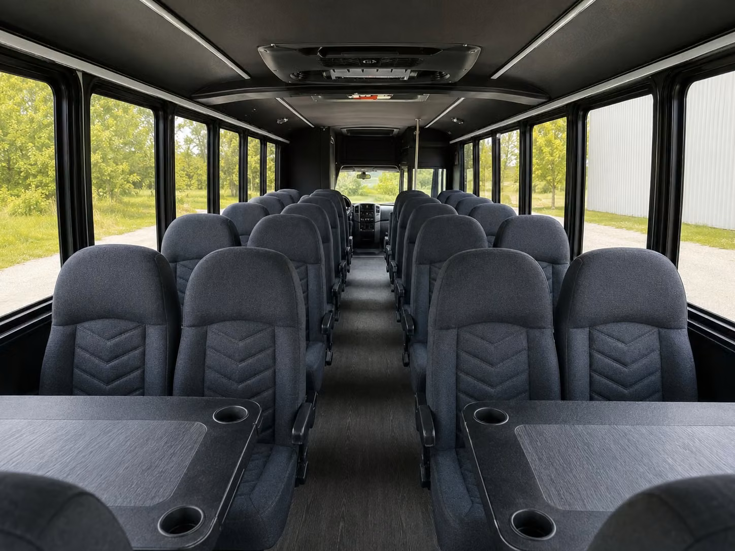 15 passenger minibus inside