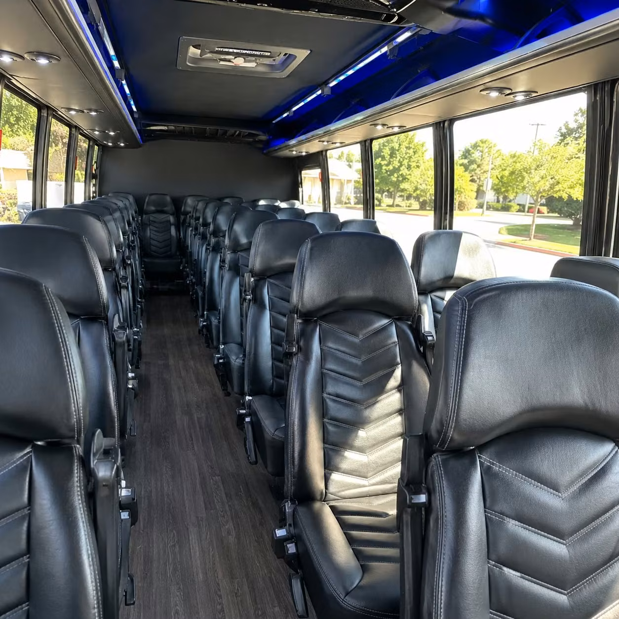 25 passenger minibus interior