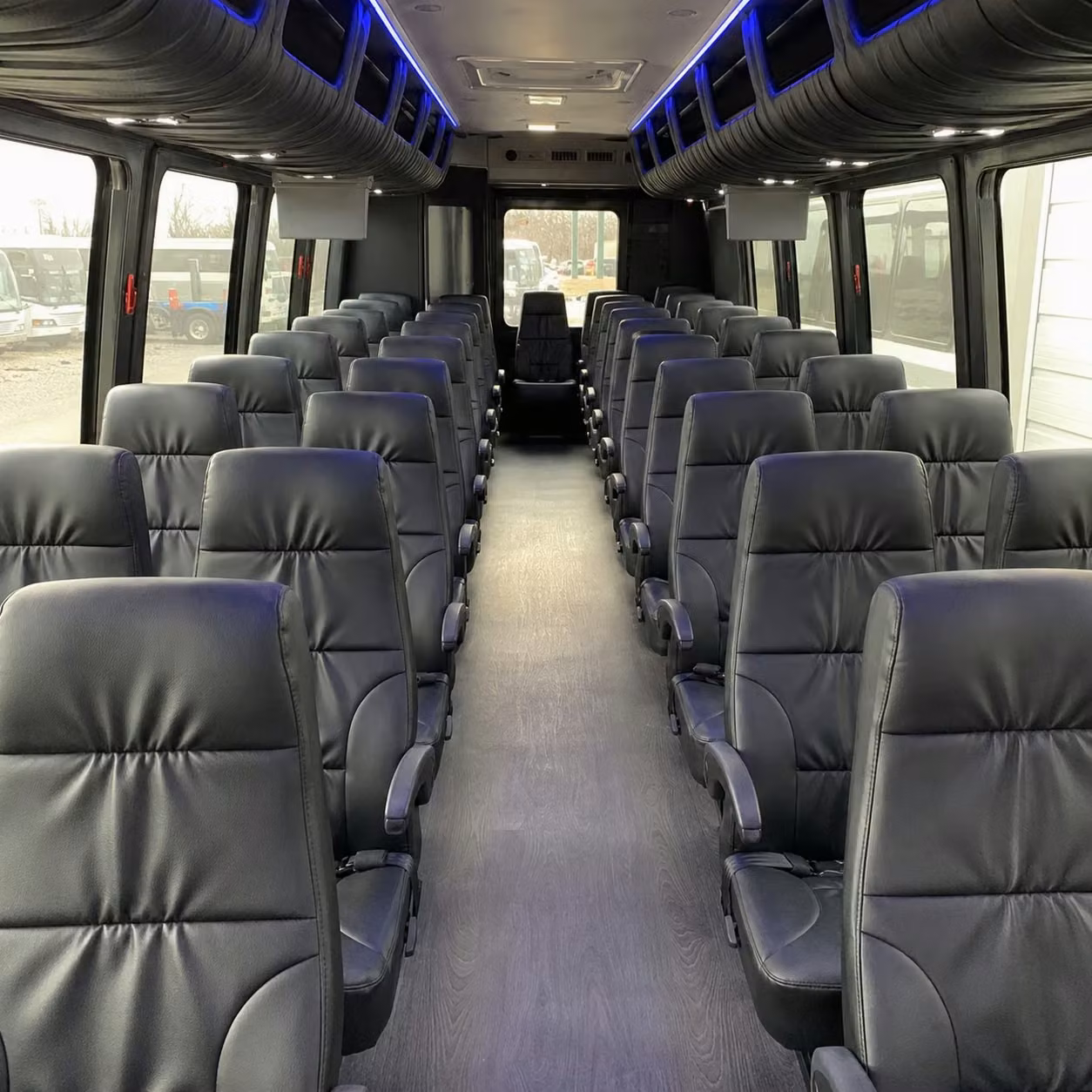 28 passenger minibus interior